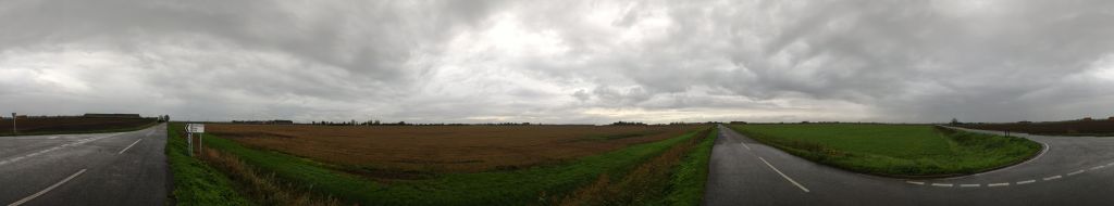 360 Grad Panorama im flachen nirgendwo.
